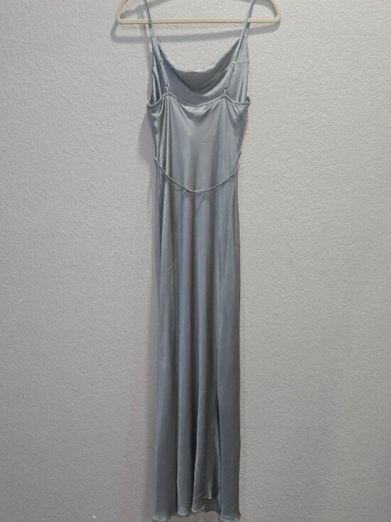 NWT Shona Joy La Lune Bias Cowl Midi Dress In Sage Size USA8 - Picture 9 of 15